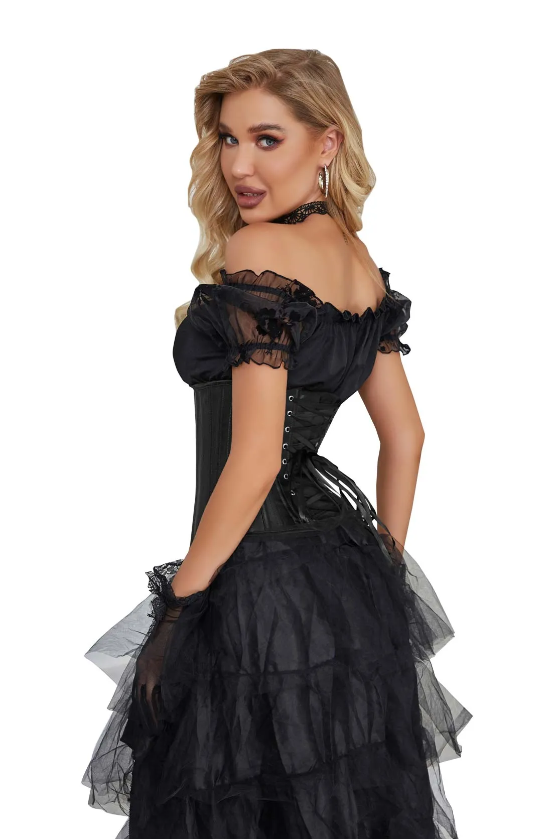 Black Corset For Men, Women, and Crossdressers