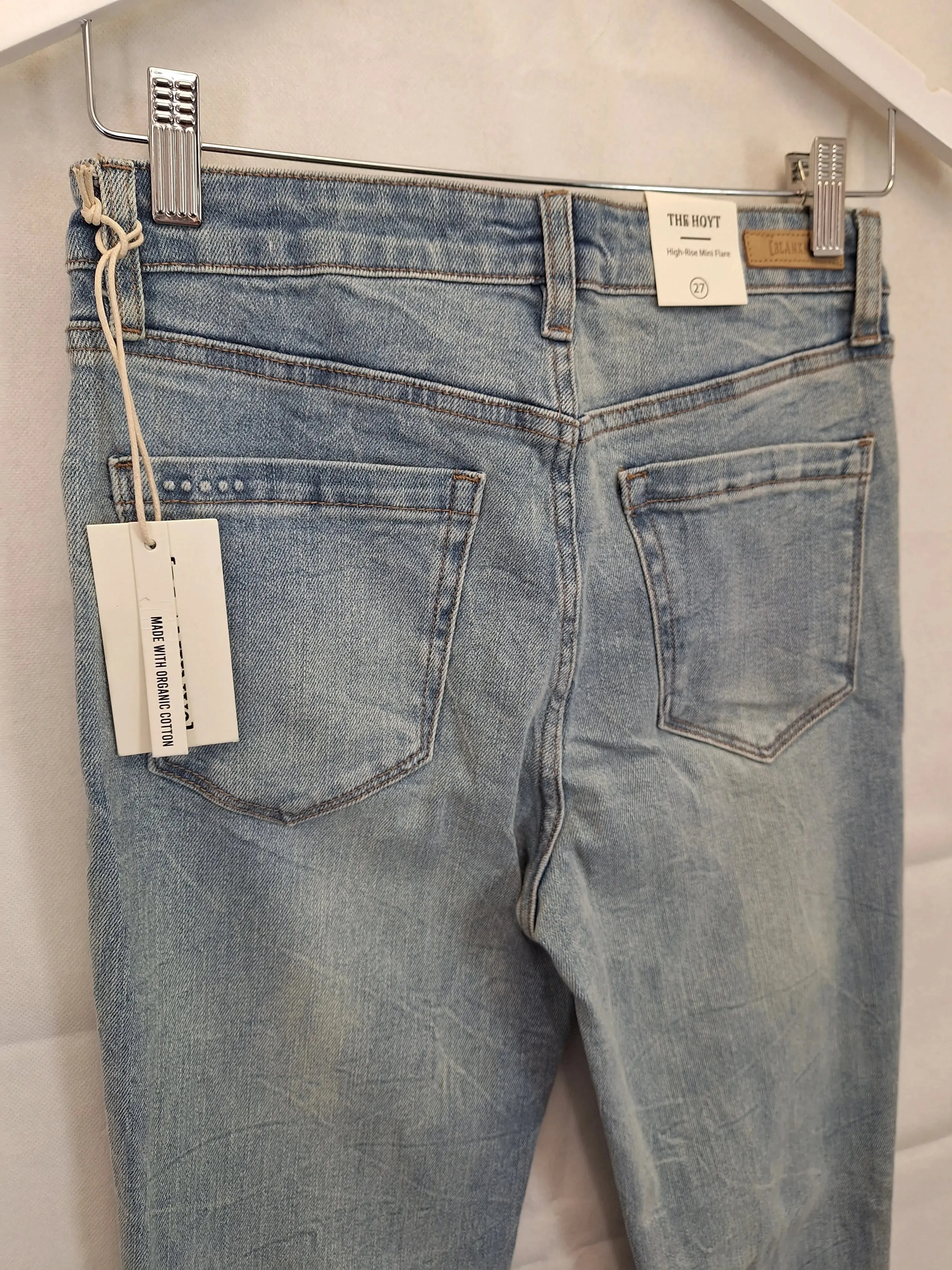 BlankNYC The Hoyt High Rise Flare Denim Jeans Size 8