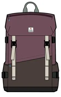 Boondocker Recycled 26L Backpack - Burgundy/Chestnut