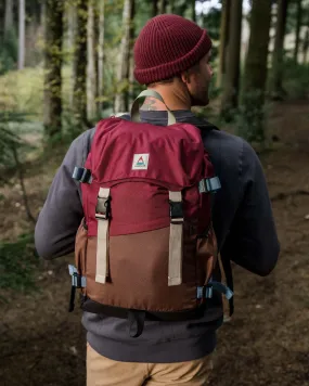 Boondocker Recycled 26L Backpack - Burgundy/Chestnut