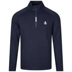 Brushed Back Tech Quarter Zip Pullover Twilight - 2024