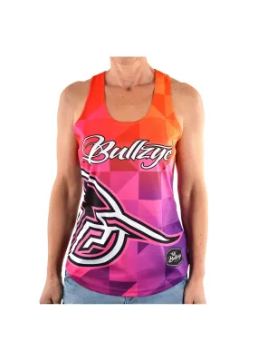 Bullzye Ladies Ripple Singlet - Flame - B1S2501142 - ON SALE