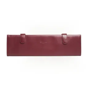 BURGUNDY TRAVEL TIE HOLDER