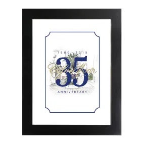 Café del Mar 35th Anniversary Logo Framed Print