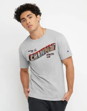 Champion Men's Classic Graphic T-shirt Champion Greetings Oxford Gray GT23H 5860DA 806