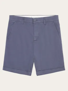 CHUCK regular chino poplin shorts - Vintage Indigo