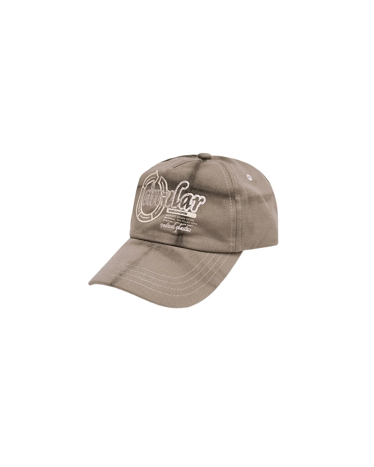 Circular Design Cap-Tie Dye Grey