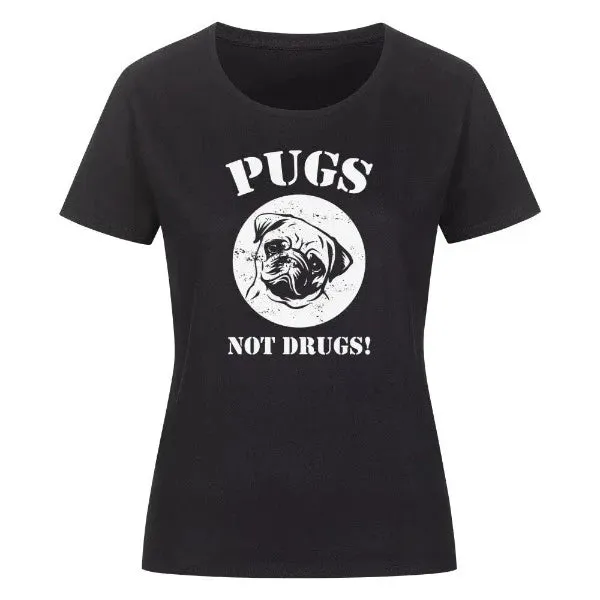 Classic Organic Shirt Women Frontdruck/Pugs not Drugs