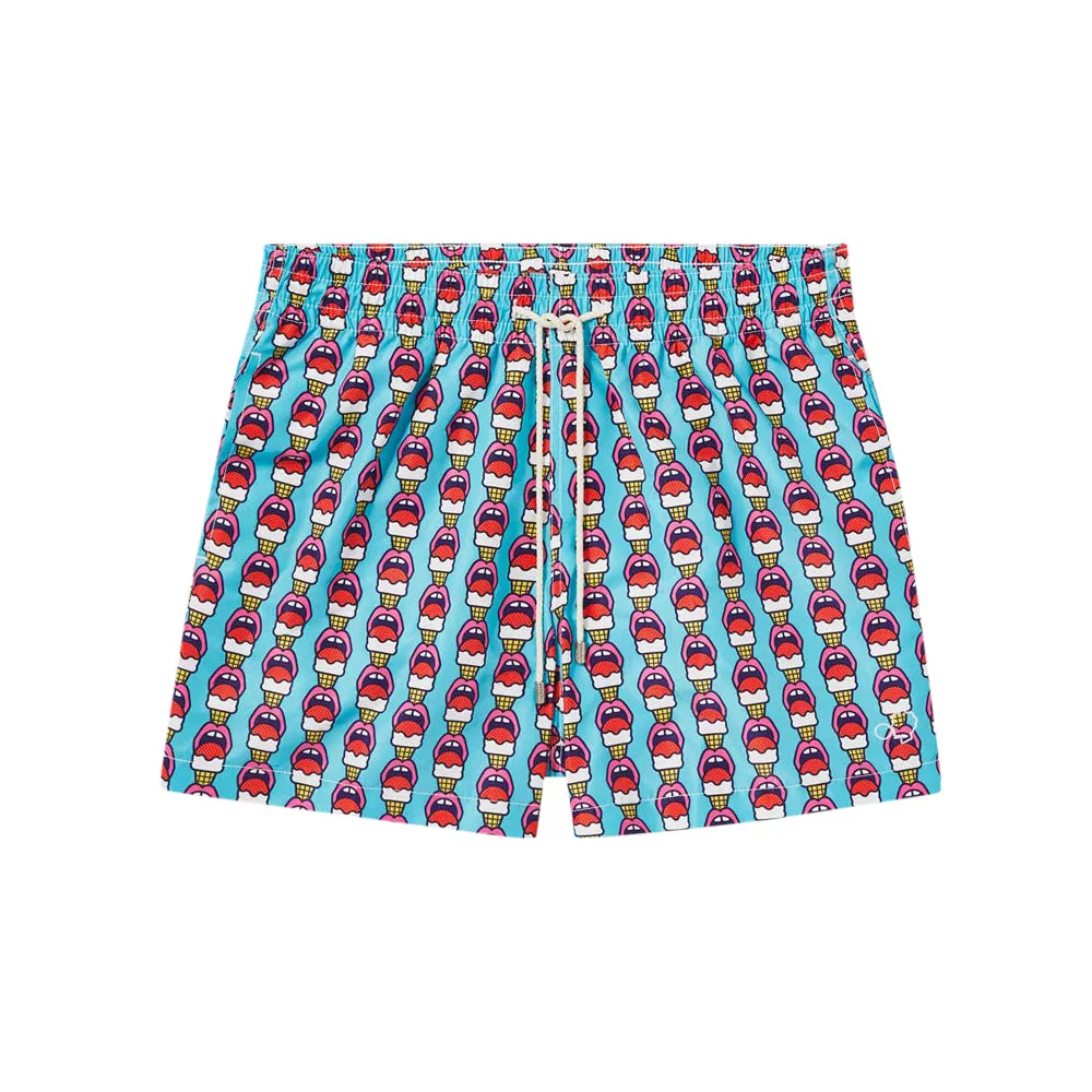 Classic Swim Shorts Lick Me x Craig & Carl (Light Blue)