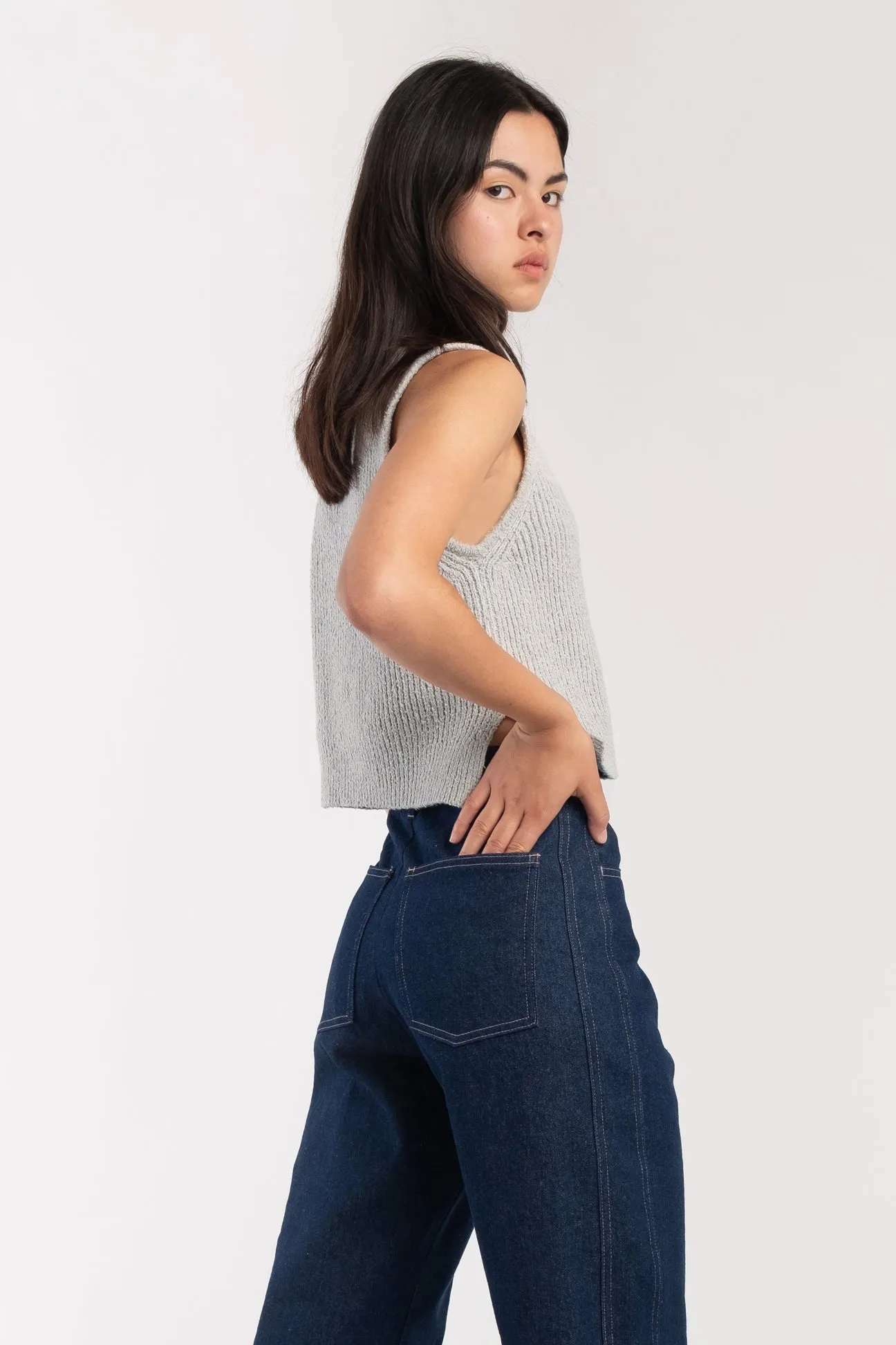 Cloud Boucle Rib Vest