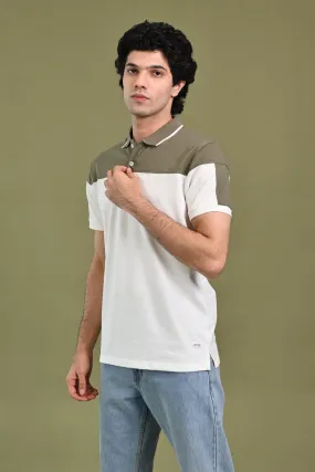 CONTRAST PANEL SUPER SOFT COLLAR POLO