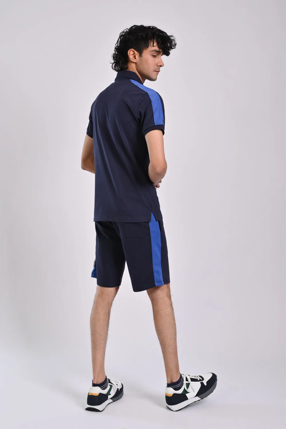 CONTRAST SLEEVE PANEL POLO