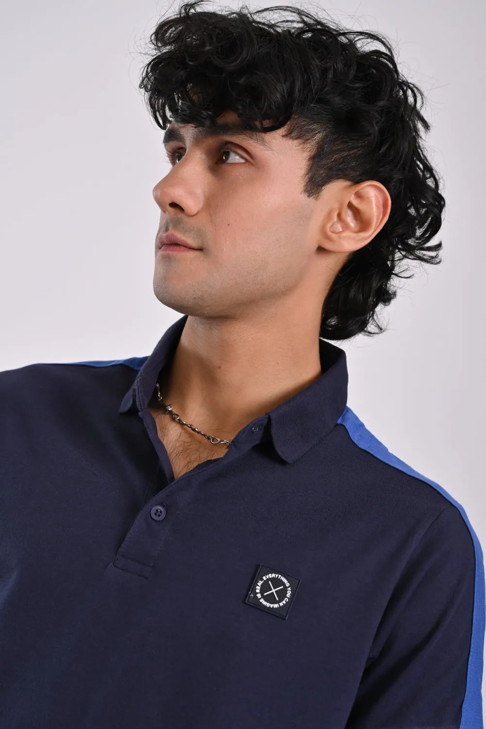 CONTRAST SLEEVE PANEL POLO