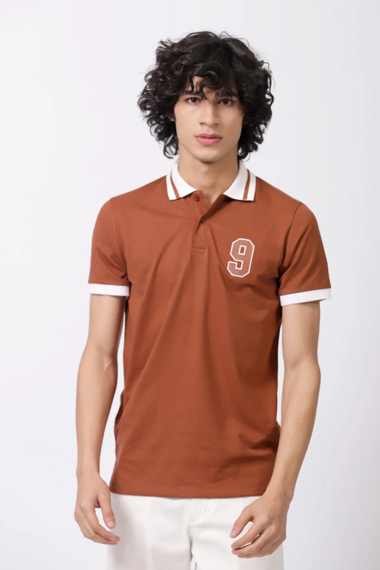 CONTRAST TIPPING COLLAR POLO