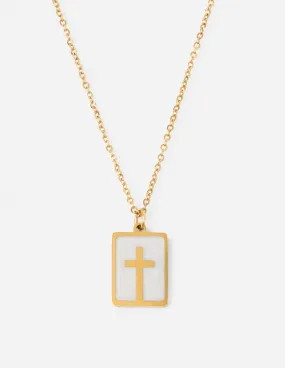 Enamel Cross Necklace