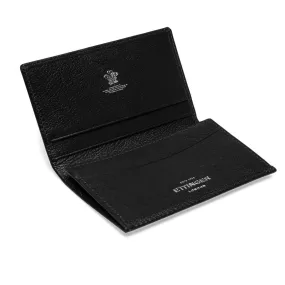 Ettinger Black Capra Leather Visiting Card Case