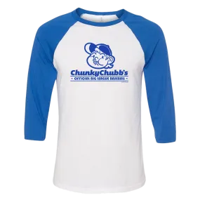 Grounded Chunky Chubb's 3/4 Sleeve Baseball T-shirt