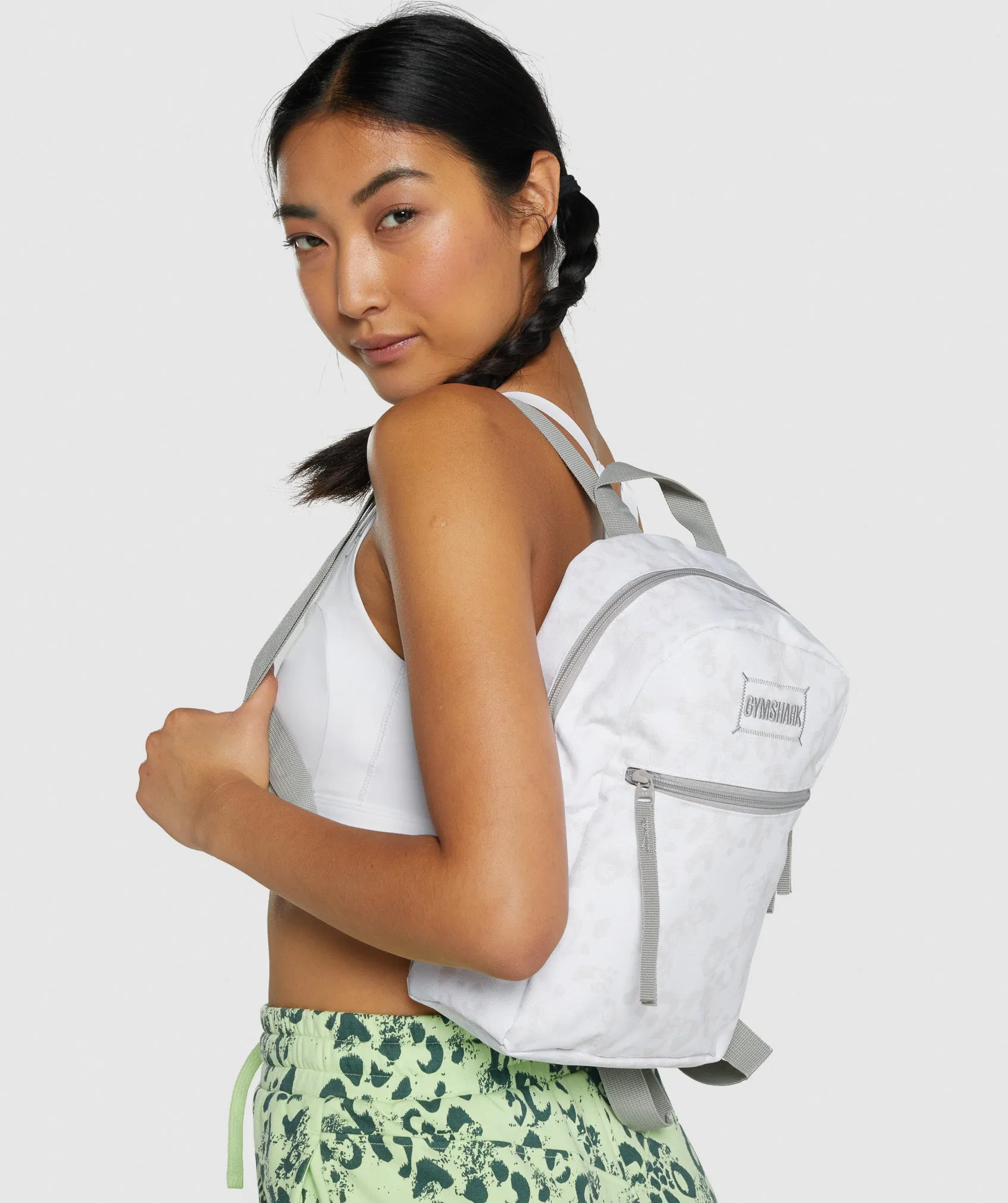 Gymshark Adapt Animal Mini Lifestyle Backpack- White/Cream