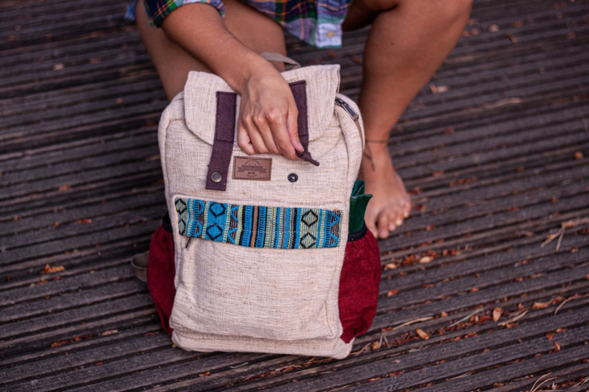 Handmade Hemp Rucksack - BPN4