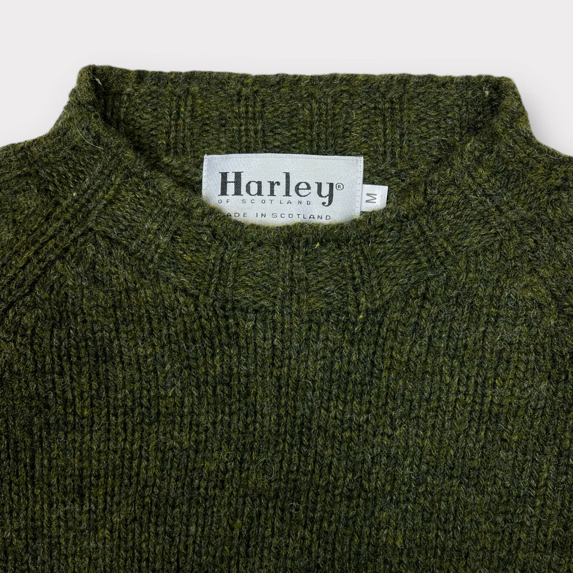 Harley of Scotland LambsWool Jumper Pineshadow