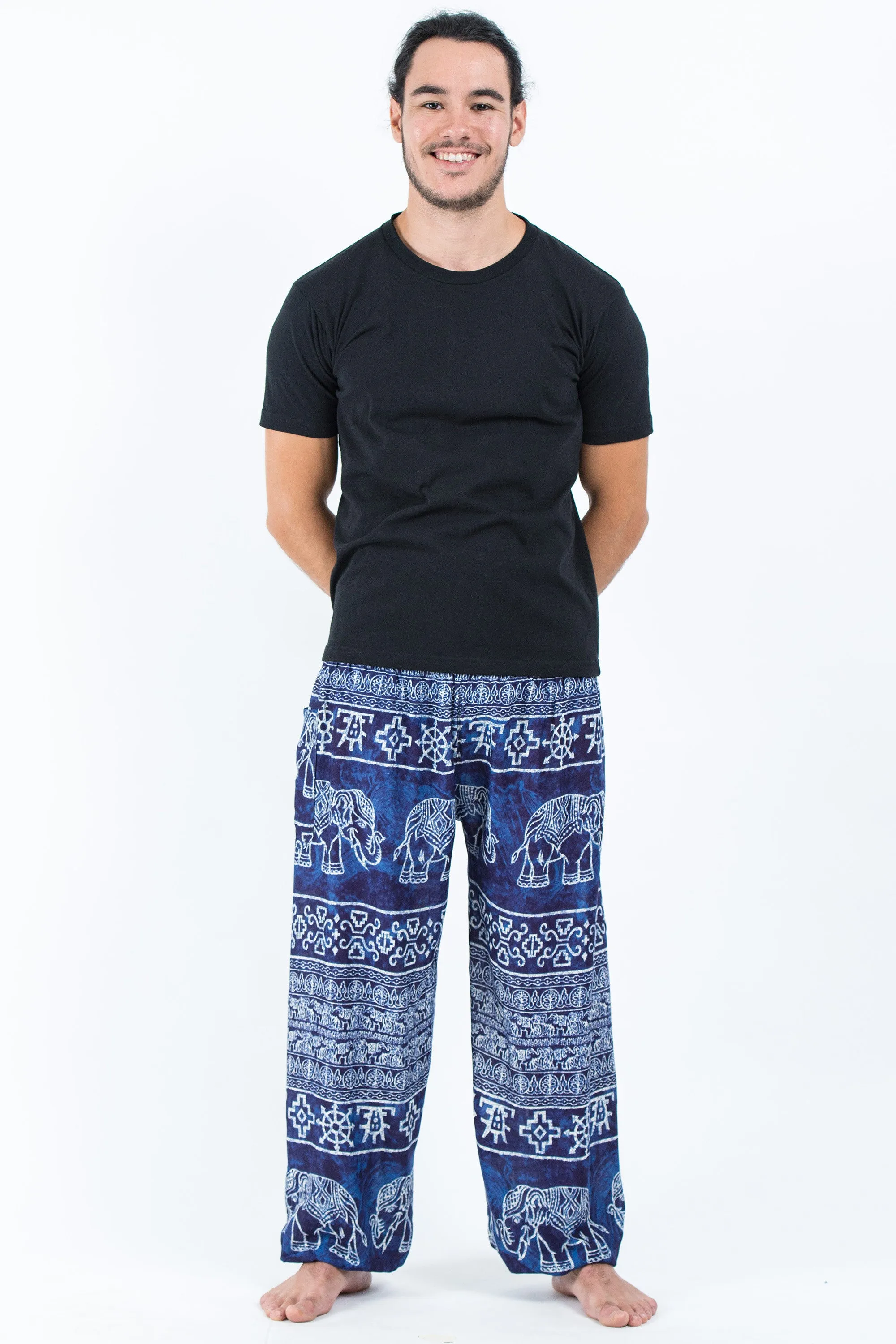 Marble Elephant Men's Elephant Pants in Blue