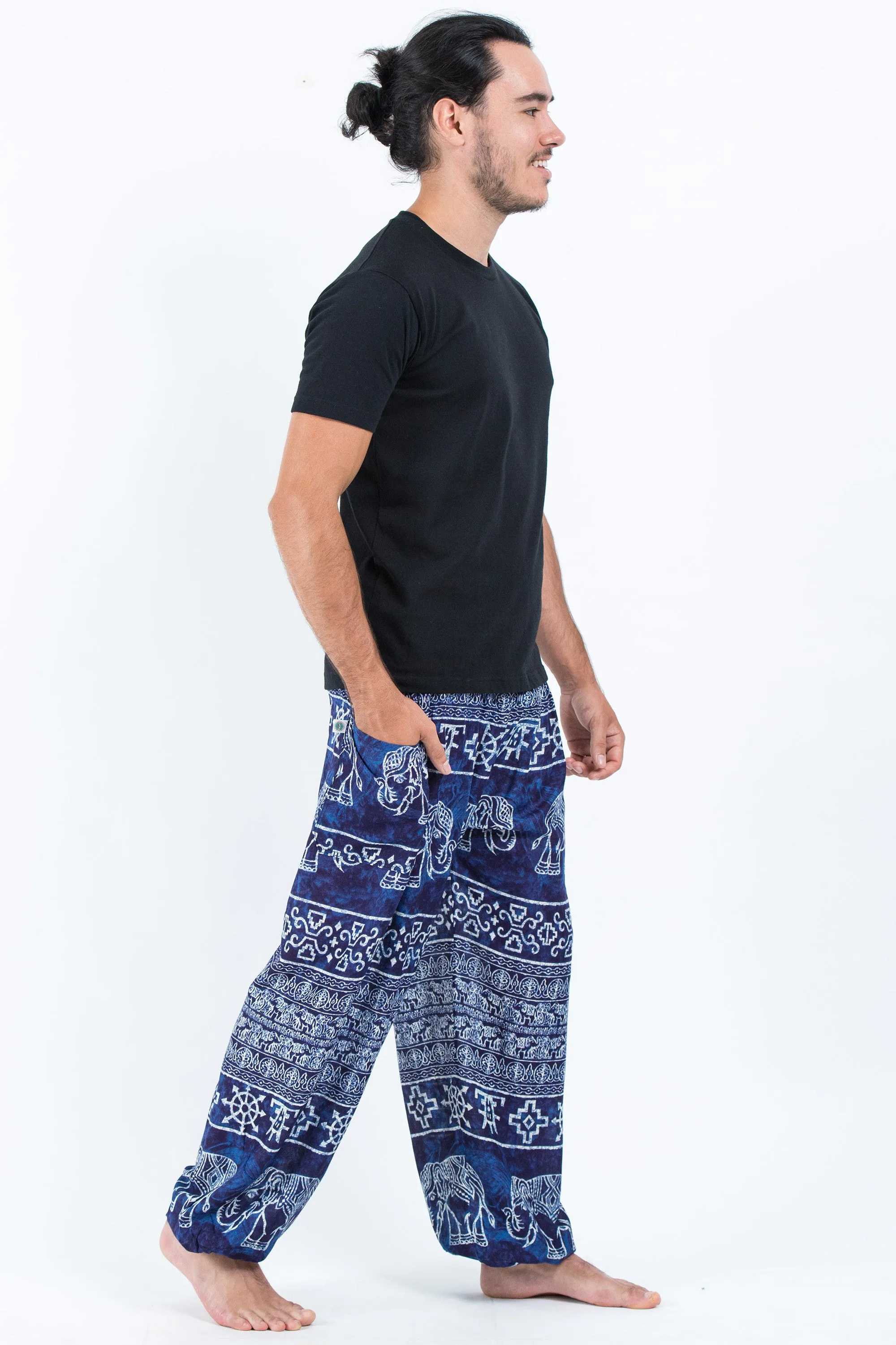 Marble Elephant Men's Elephant Pants in Blue