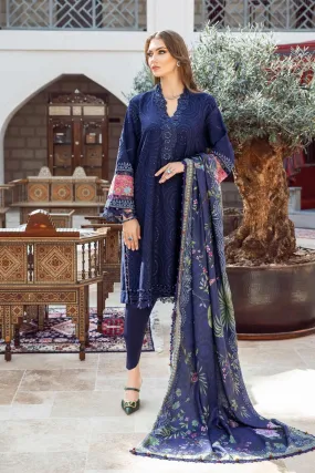 Maria B Embroidered Dhanak Three Piece (MB-904)