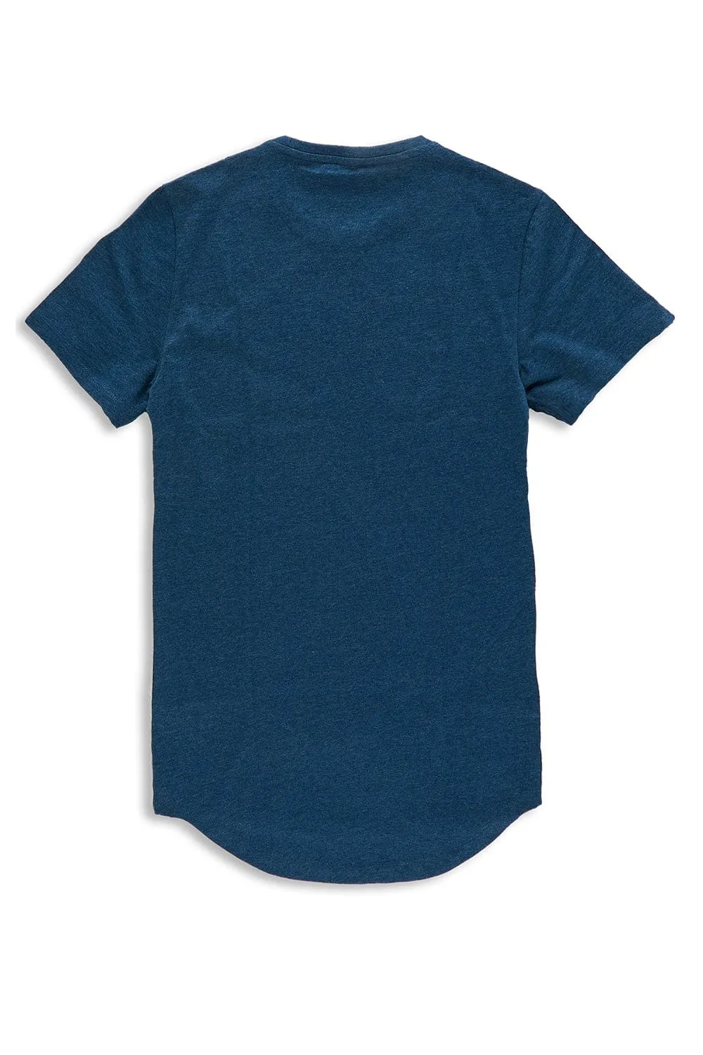 Melange Scallop T-Shirt (Royal Navy)