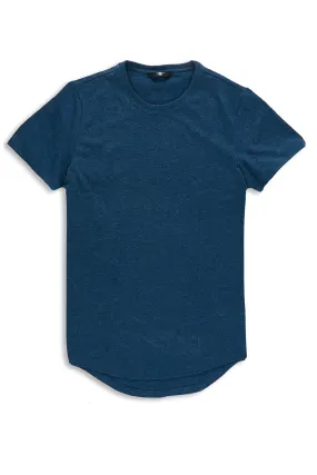 Melange Scallop T-Shirt (Royal Navy)