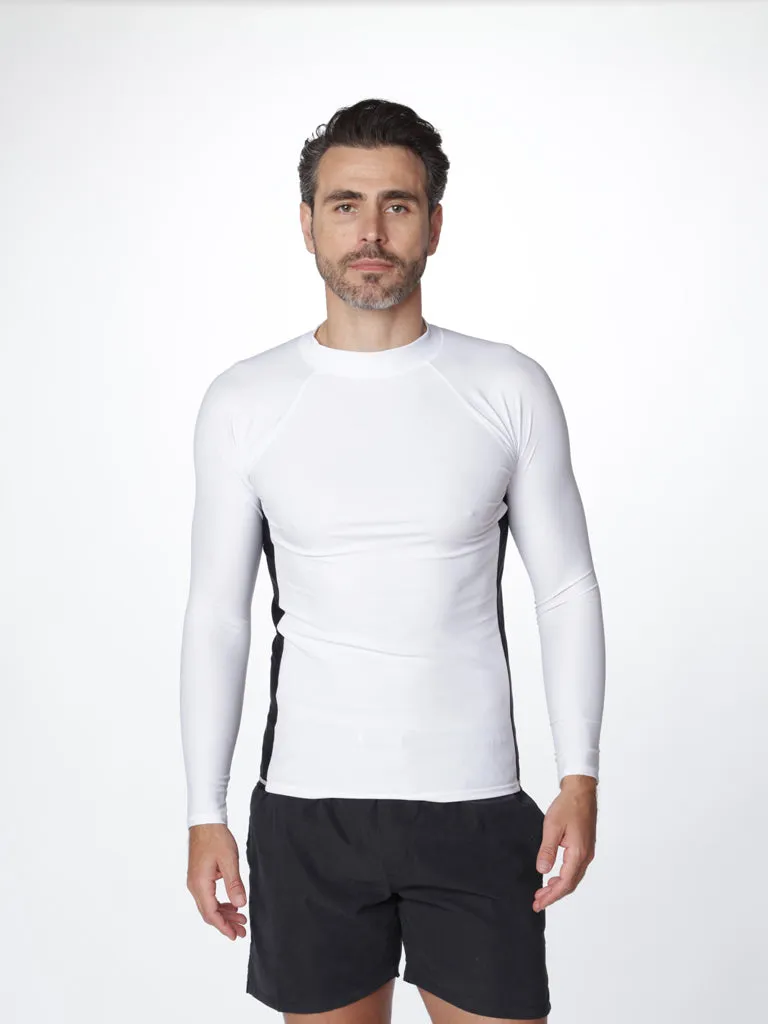 Men’s Long Sleeve Color Block Rash Guard