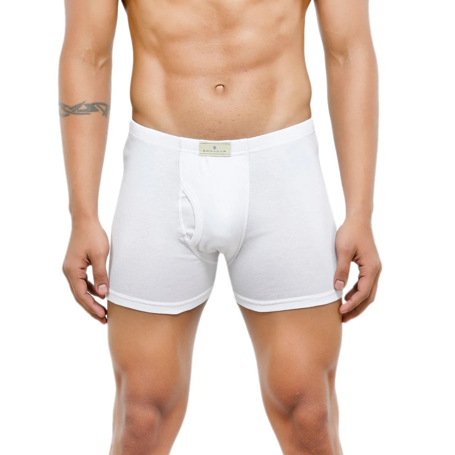 Men's Mid-Rise Classic Cotton Trunks - Pack of 2