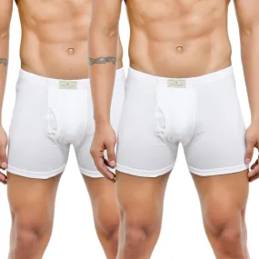 Men's Mid-Rise Classic Cotton Trunks - Pack of 2