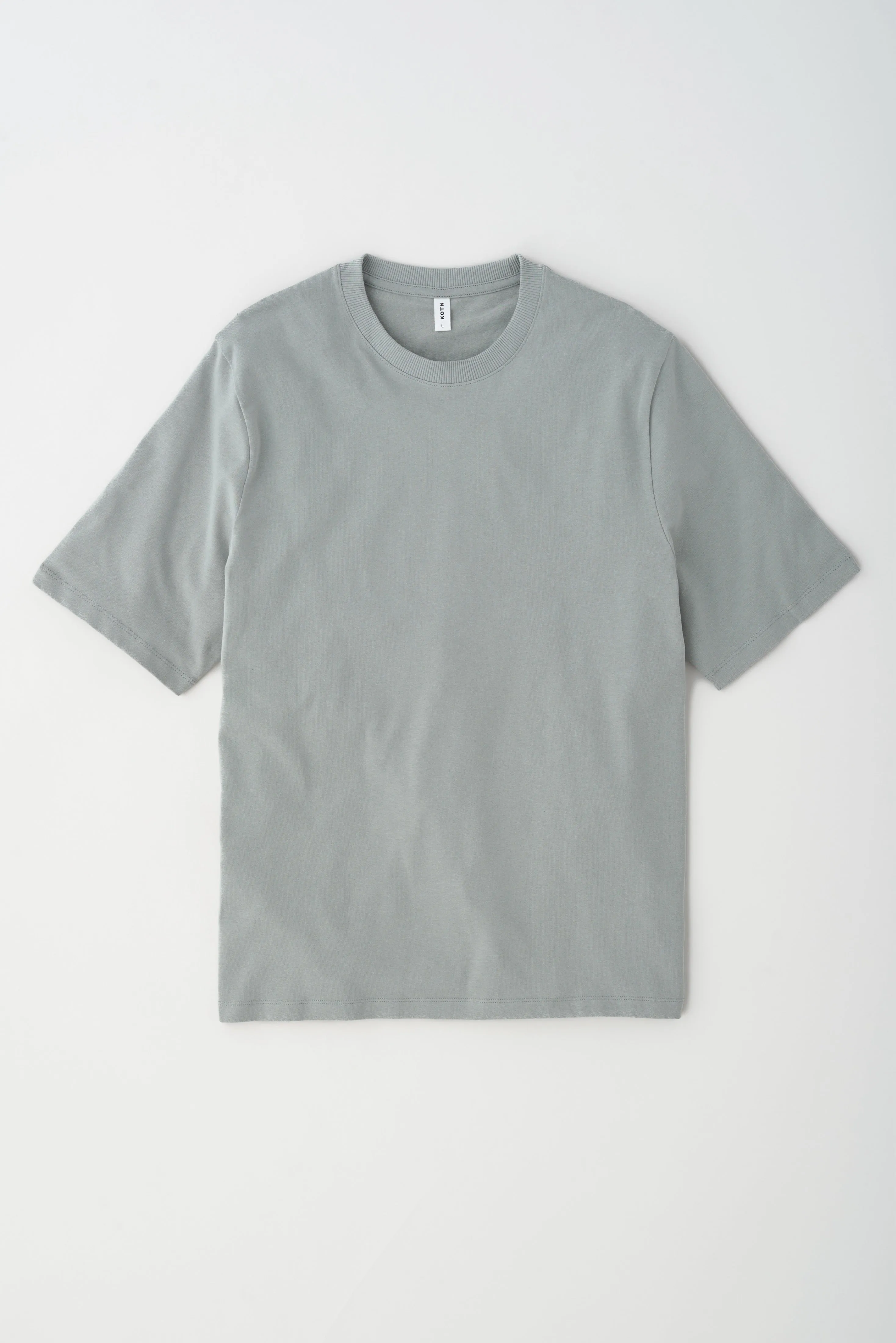 Men's Midweight Crew in Neutral Grey