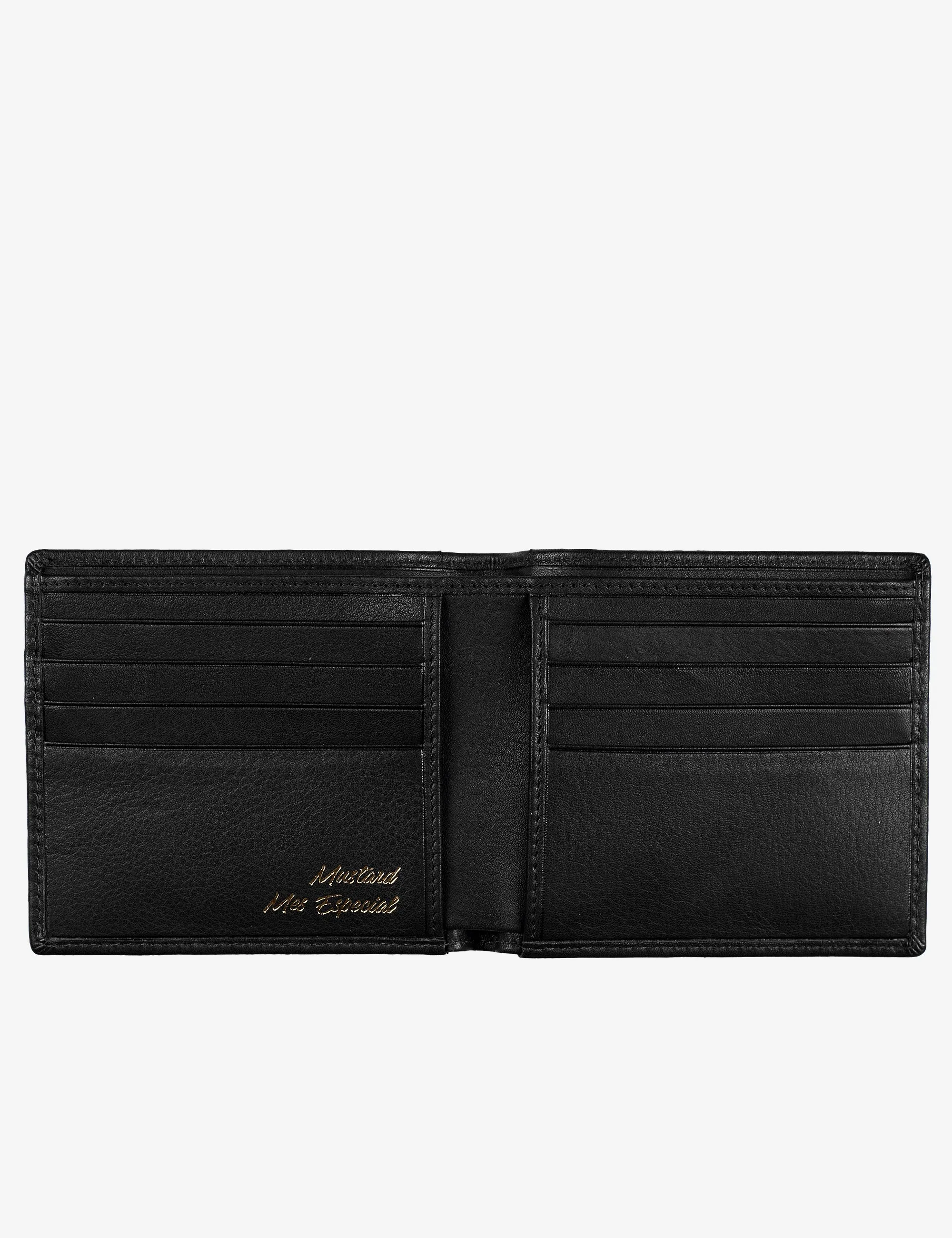 Mes Especial Black Leather Wallet