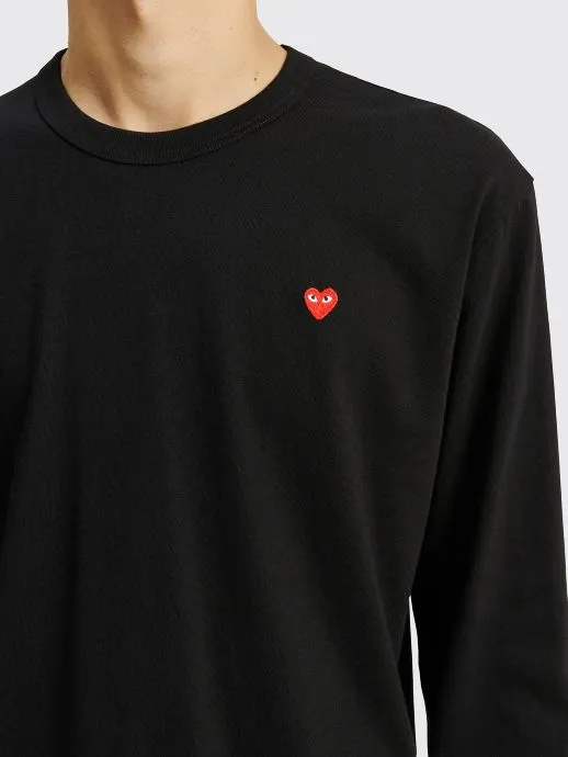 MINI HEART LS T-SHIRT BLACK