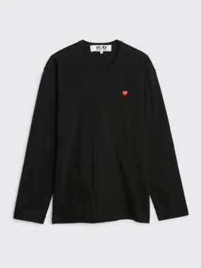 MINI HEART LS T-SHIRT BLACK