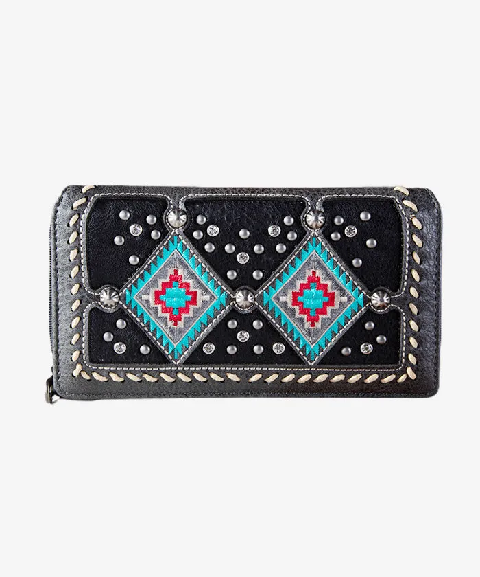 Montana West Aztec Studs Wallet