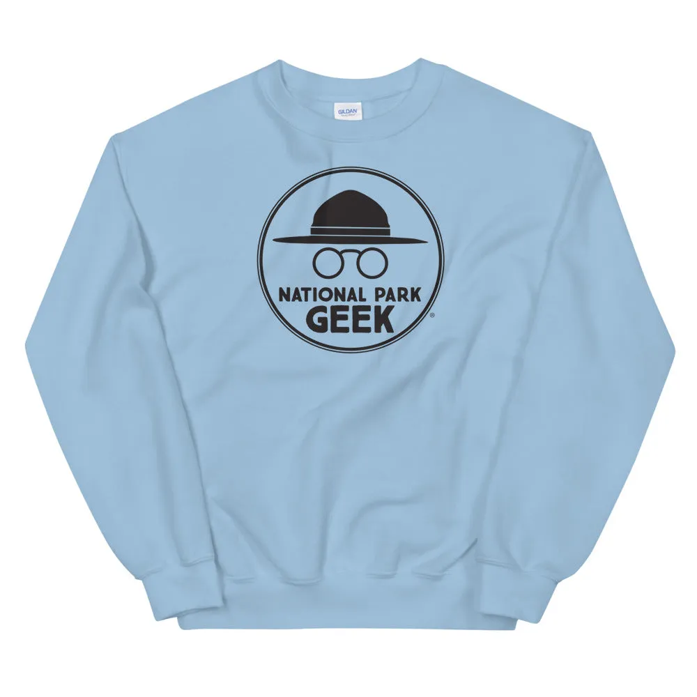 National Park Geek Unisex Sweatshirt Black Logo