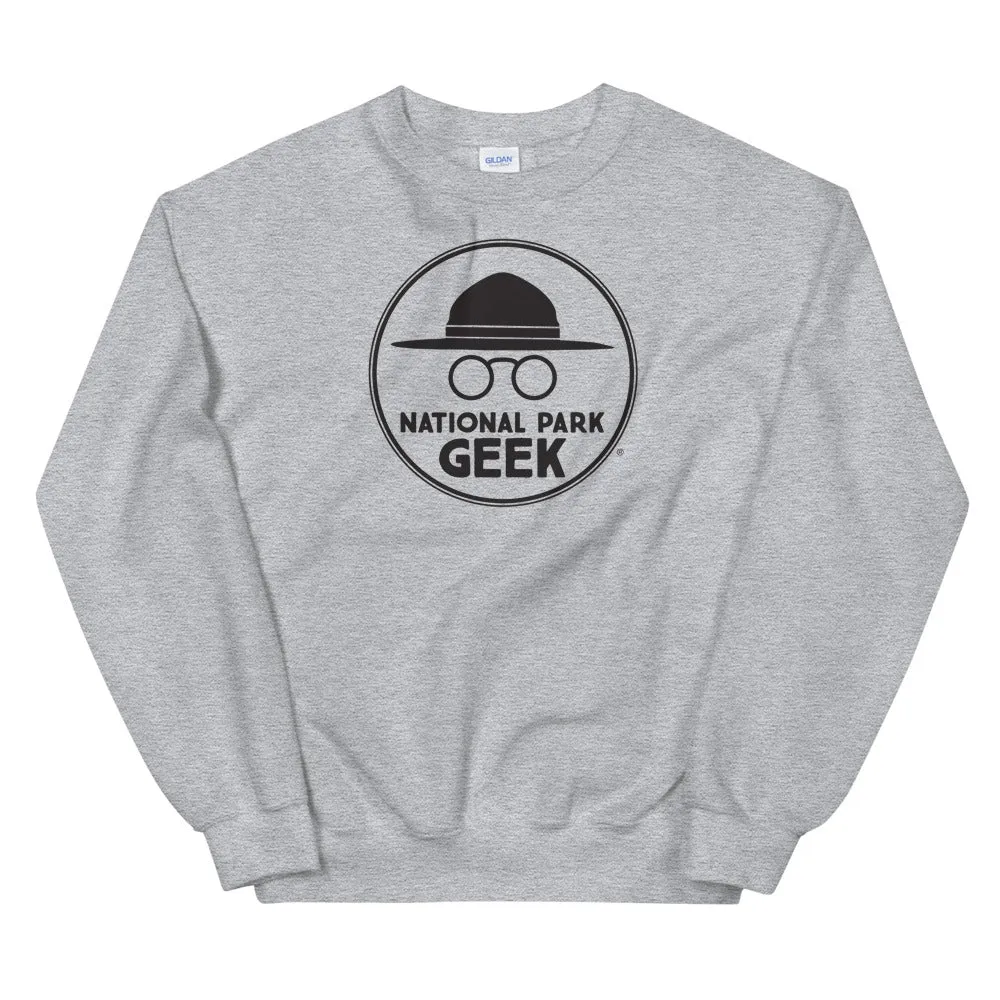 National Park Geek Unisex Sweatshirt Black Logo