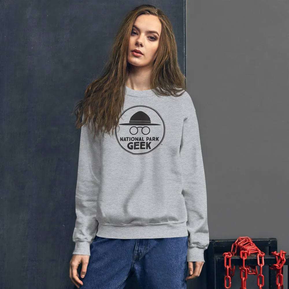 National Park Geek Unisex Sweatshirt Black Logo