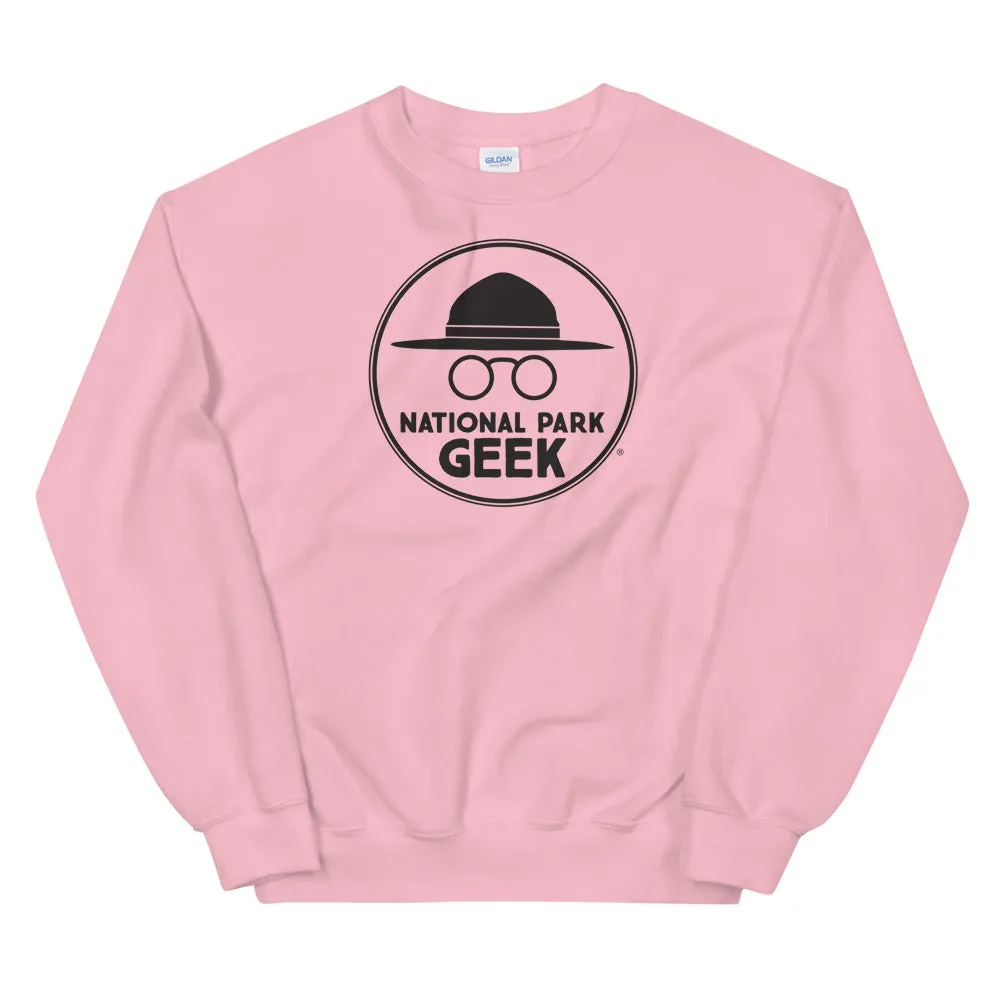 National Park Geek Unisex Sweatshirt Black Logo