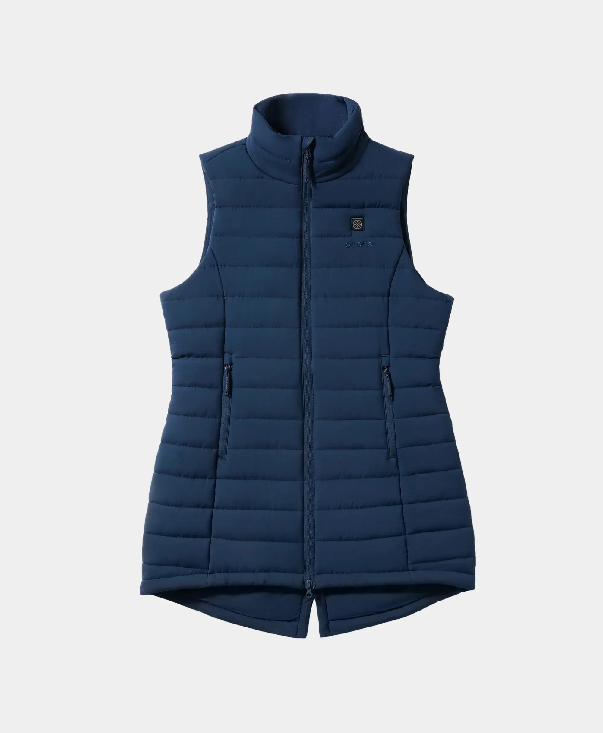 (Open-Box) "Tribeca" Women's Heated Long Puffer Vest (Battery Set Not Included)