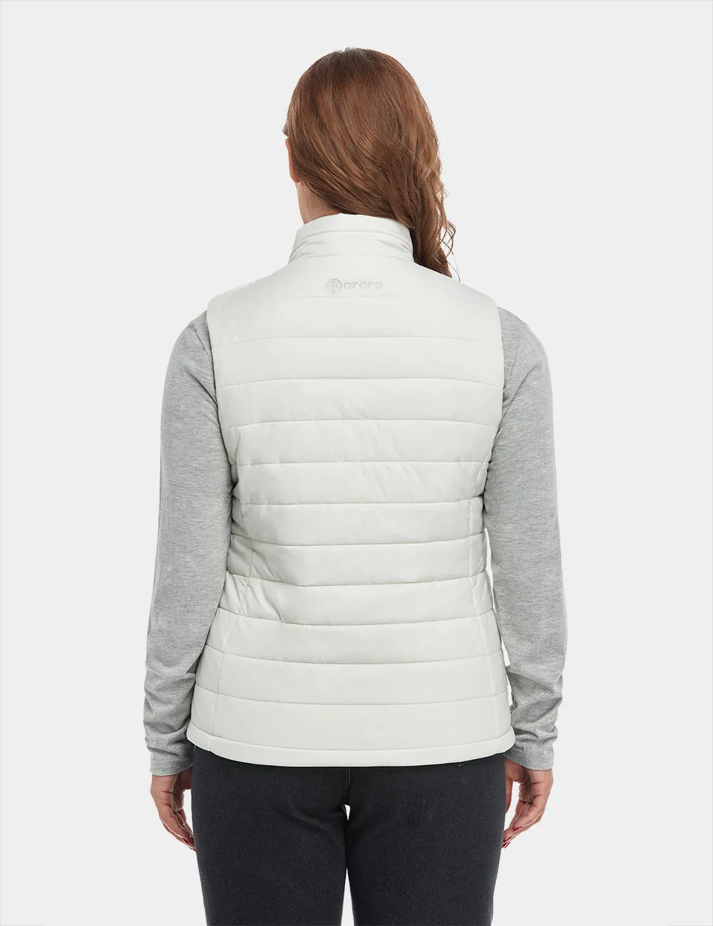 (Open-box) Women's Classic Heated Vest - Off White with B19G Battery