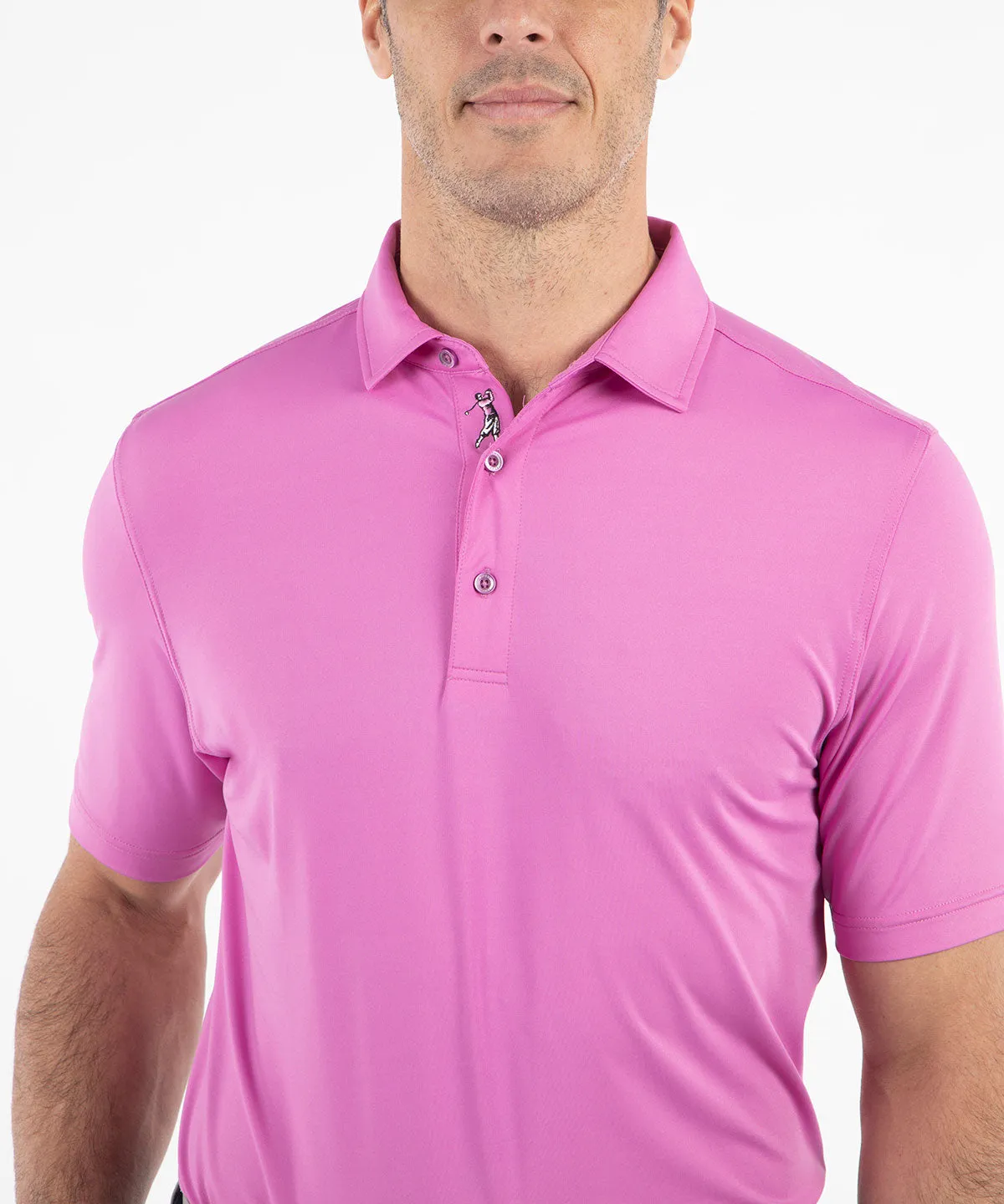 Performance Jersey Solid Polo Shirt