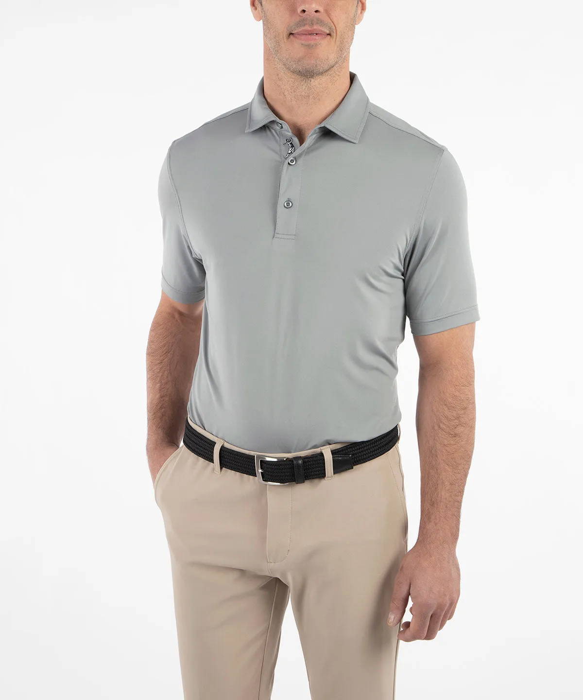 Performance Jersey Solid Polo Shirt