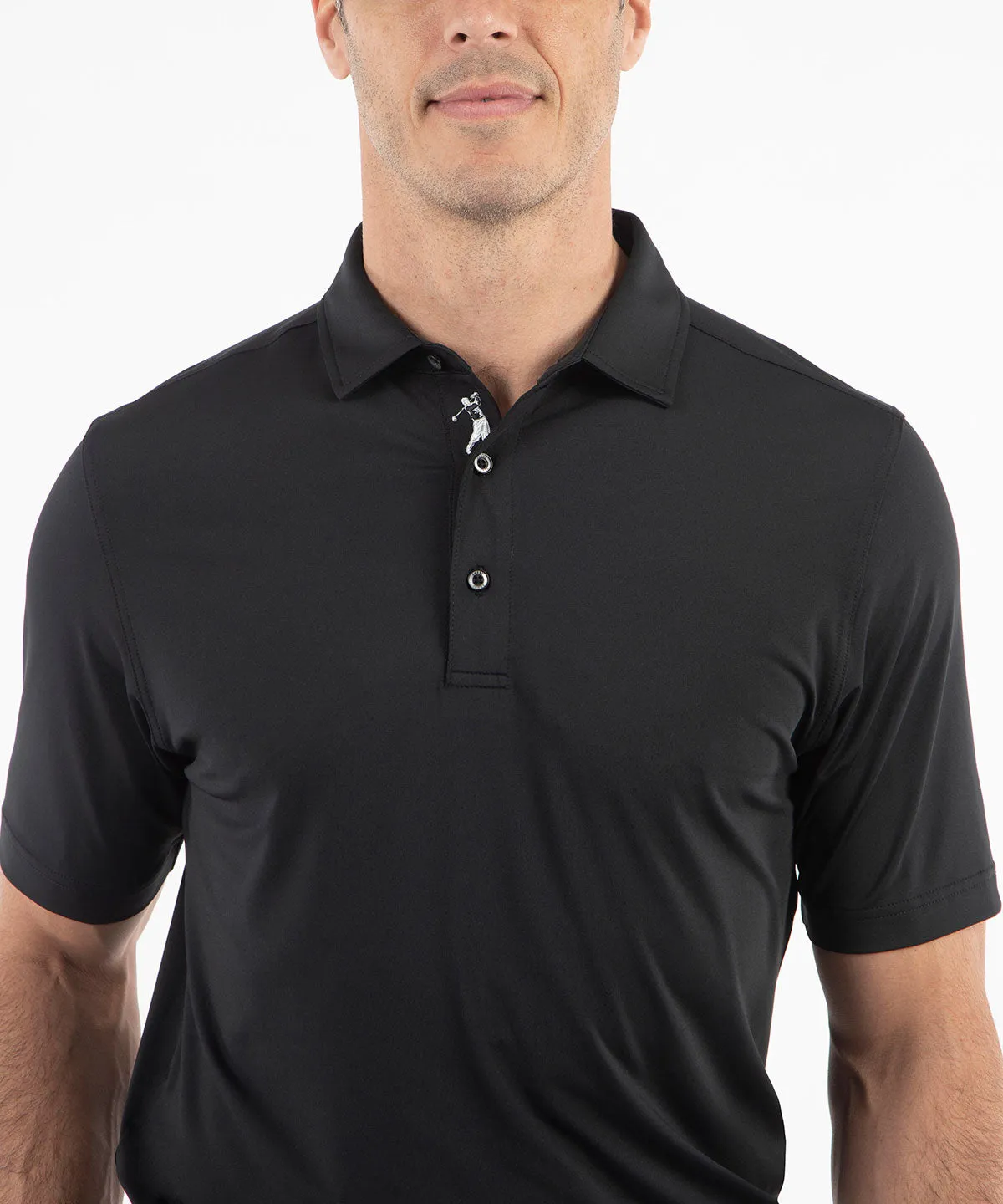 Performance Jersey Solid Polo Shirt