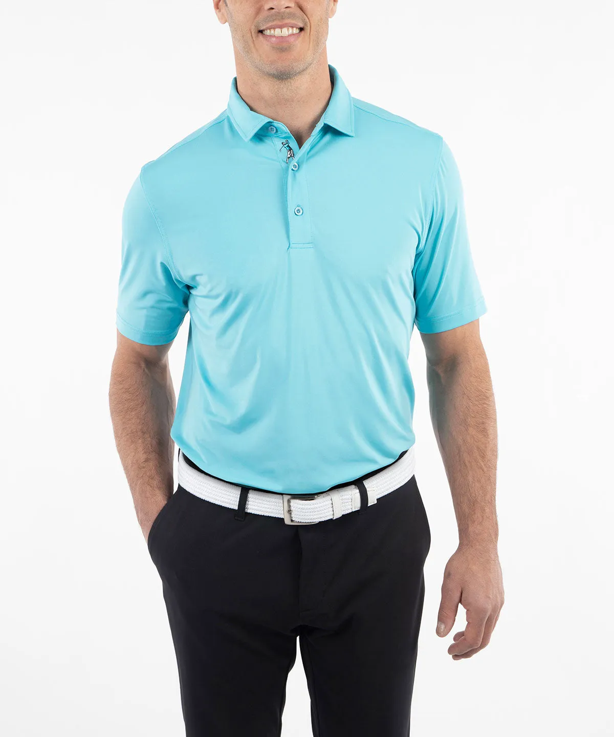 Performance Jersey Solid Polo Shirt