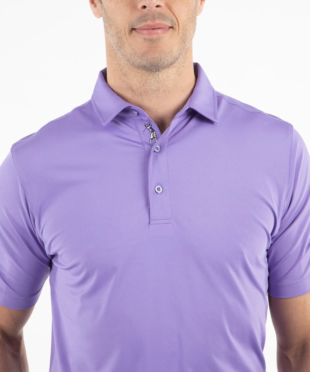 Performance Jersey Solid Polo Shirt