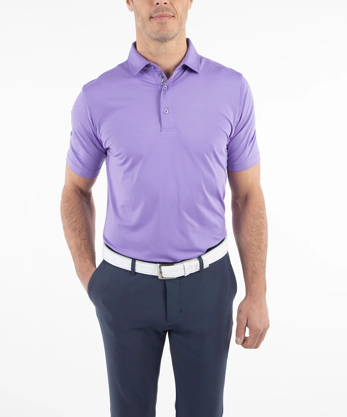 Performance Jersey Solid Polo Shirt