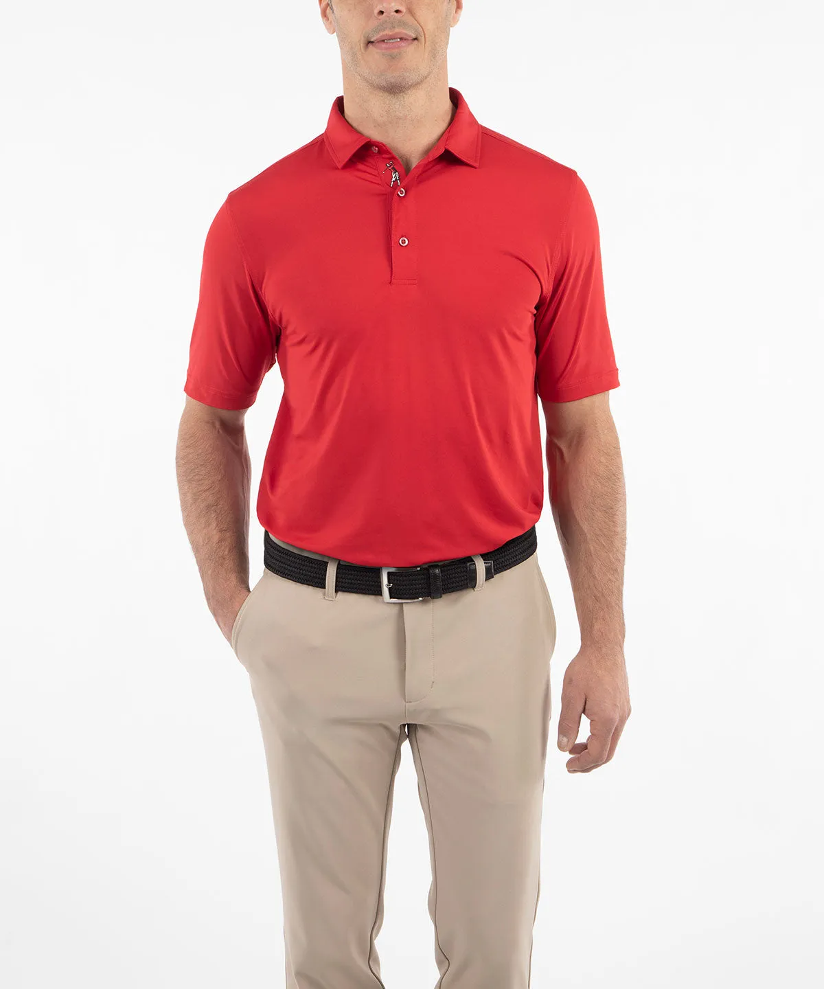 Performance Jersey Solid Polo Shirt